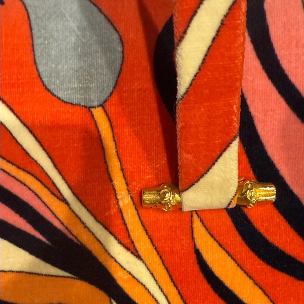 Emilio Pucci Red and Orange Vintage Rare Top Handle Bag - Picture 11 of 16
